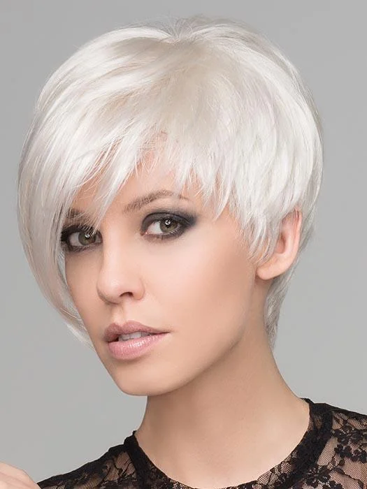 Wig with bangs for special occasions Disc | Synthetic Wig (Mono Part)