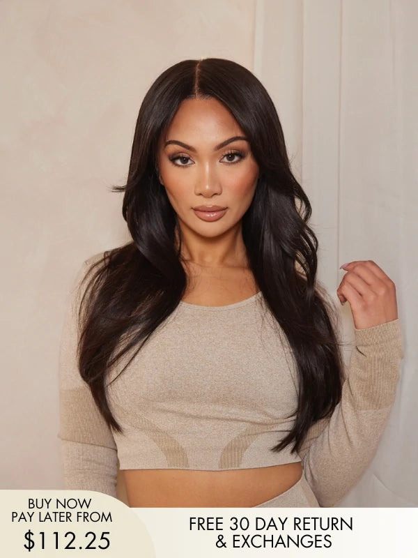 Chanel 180% Density Layers Curtain Bang Wig