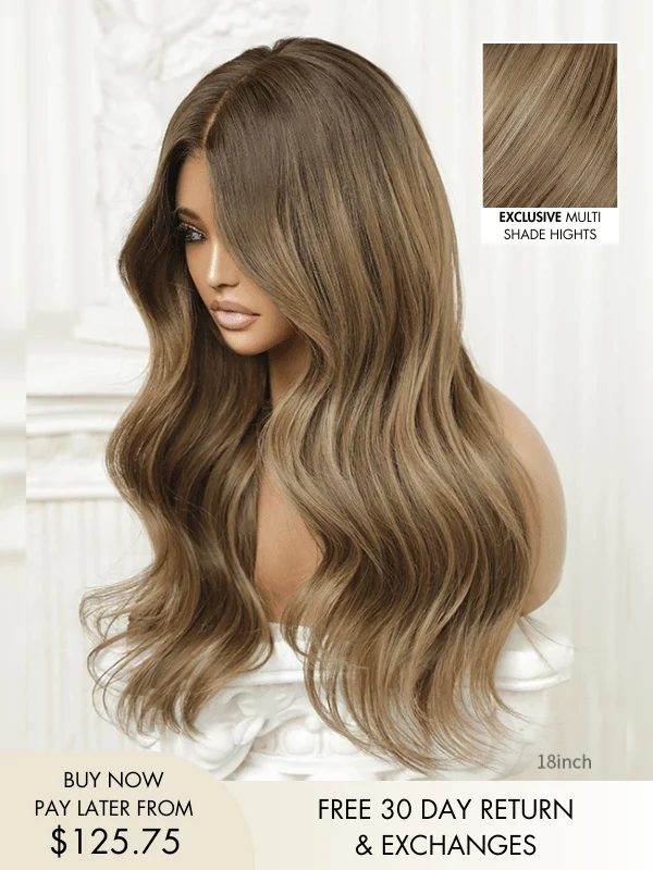 Chloe Brown Balayage Wavy Glueless Wig