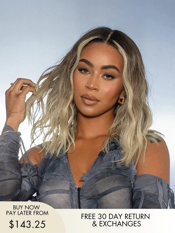 Knowles Blonde Money Piece Bob Wig