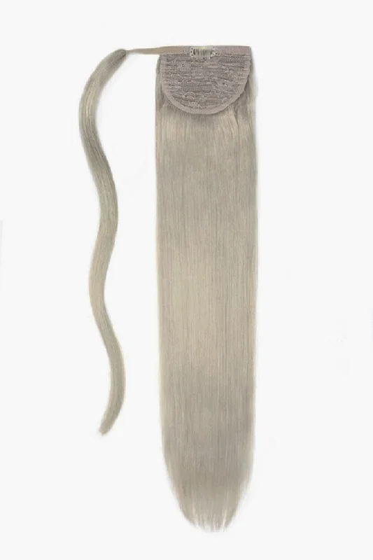 Clip - on ponytails for a quick and convenient hair change Silver Sand (#SS) Straight Up Wrap Around Ponytail Extension