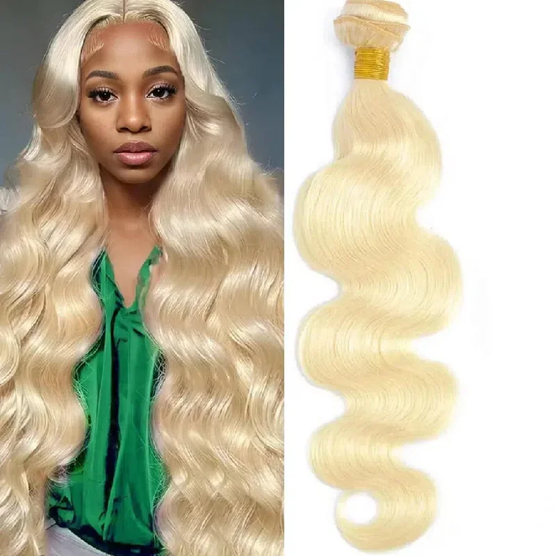 10A Brazilian Body Wave 613 Blonde Hair 1 Bundle Deal