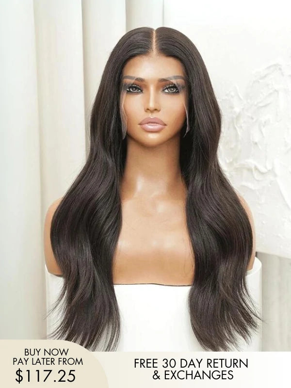 Olivia Glueless Full Lace Wig Natural Black Human Hair