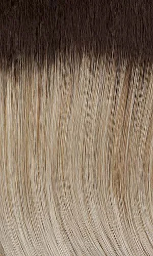SUNFLOWER | Light Ash Blonde with Platinum Blonde Highlights & Medium Brown Roots