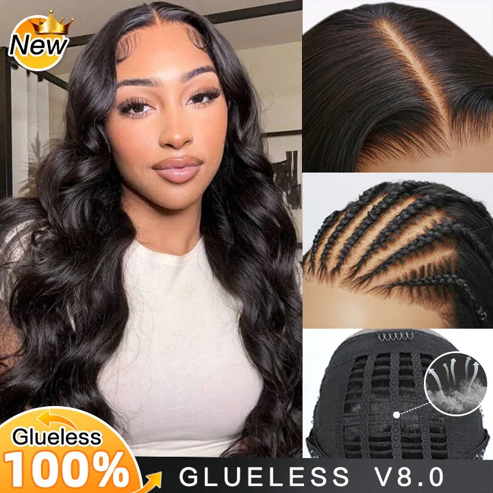 Body Wave Undetectable HD Glueless v8 Lace Closure 5x7 Wigs with Deep Hairline Free Part C Type Hairstyle Body Wave Undetectable HD Glueless v8 Lace Closure 5x7 Wigs with Deep Hairline Free Part C Type Hairstyle