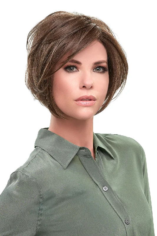 Remy Human Hair Bob Wigs for Superior Quality​ Ignite Large Wig by Jon Renau | HD Collection | Large Cap | Heat Friendly Synthetic