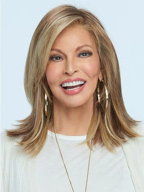 Synthetic medium - length wig with a natural - looking texture Watch Me Wow Wig by Raquel Welch | Synthetic Lace Front (Mono)