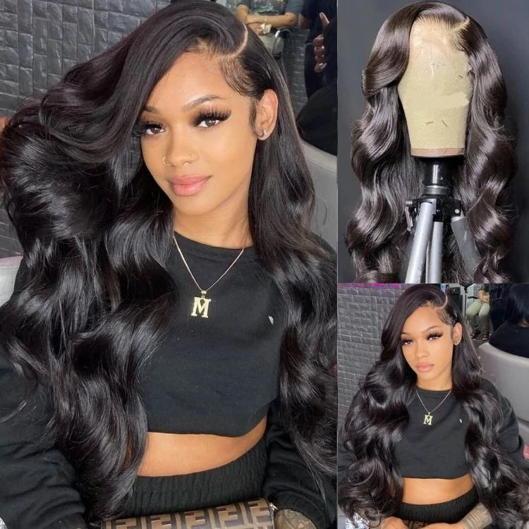 Body Wave 4*4 Lace Closure Wigs Pre Plucked Affordable Human Hair Lace Front Wig-Amanda Hair Body Wave 4*4 Lace Closure Wigs Pre Plucked Affordable Human Hair Lace Front Wig-Amanda Hair