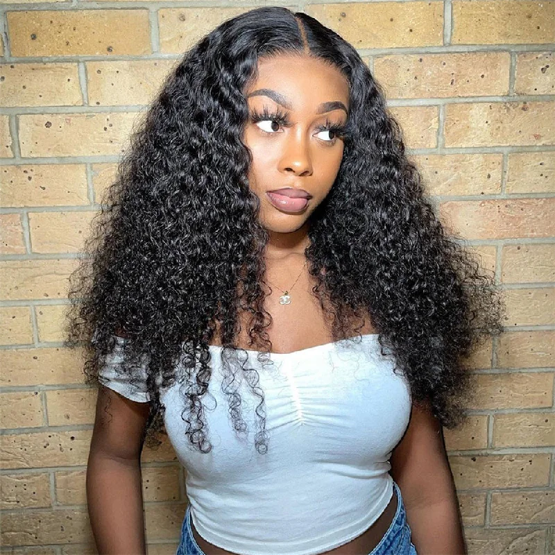 Heat - resistant curly wig for easy styling at home 4x4/5x5 Undetectable Real HD Swiss Lace Closure Wig Glueless Curly Human Hair Wigs Heat - resistant curly wig for easy styling at home 4x4/5x5 Undetectable Real HD Swiss Lace Closure Wig Glueless Curly Human Hair Wigs