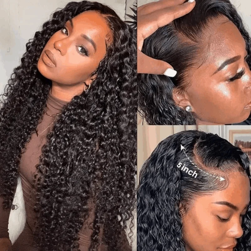 Heat - resistant curly wig for easy styling at home Curly 5×5 Lace Closure Wigs Pre-Plucked Lace Closure Human Hair Jerry Curly Wigs 180% Density Heat - resistant curly wig for easy styling at home Curly 5×5 Lace Closure Wigs Pre-Plucked Lace Closure Human Hair Jerry Curly Wigs 180% Density