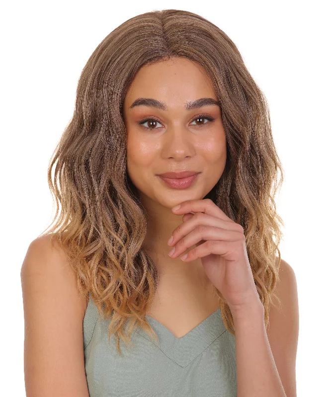 #T4/27 - Dark Brown with Honey Blonde blend
