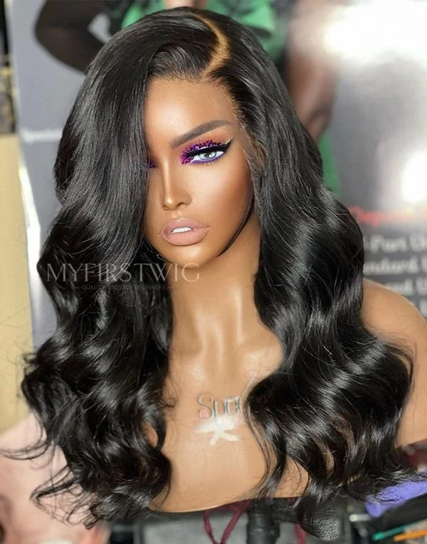 16-20 Inch Side Part Long Wavy HD Lace Wear & Go Glueless Wig - CLW006