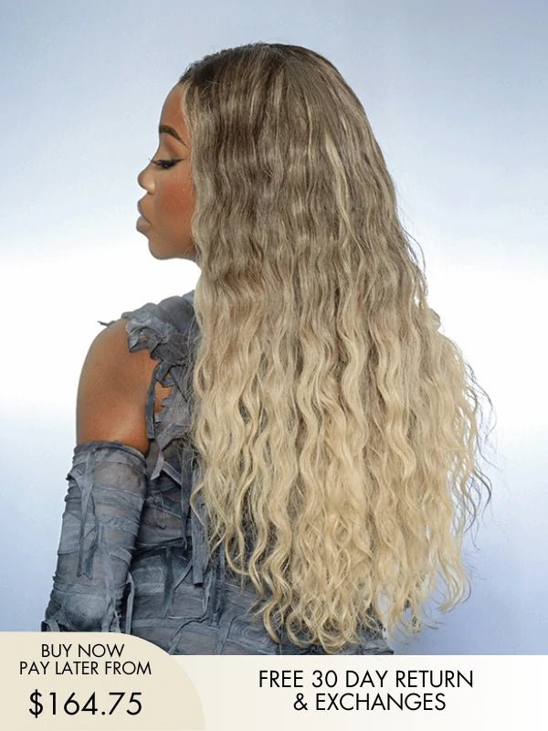 Vicky Blonde Balayage Curly Glueless Wig