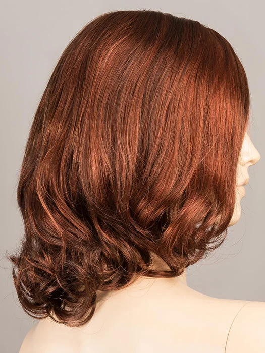 Wine Red Rooted | 33.130.4 | Dark Auburn & Deep Copper Brown and Darkest Brown Blend with Shaded Roots