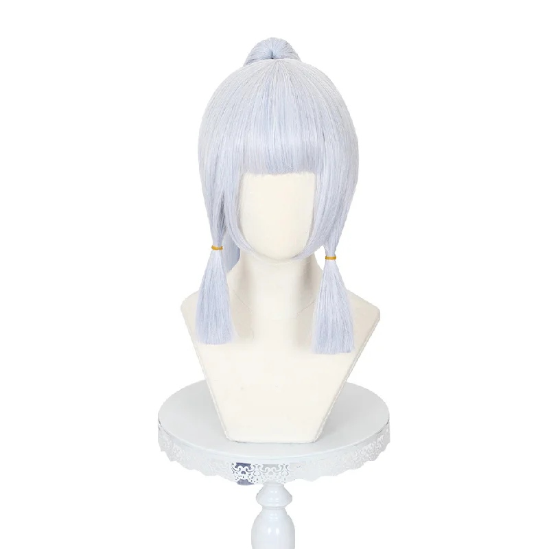 Bob Wigs with Clip - in Extensions (to Add Length)​ Cosplay Wig - Genshin Impact Kamisato Ayaka