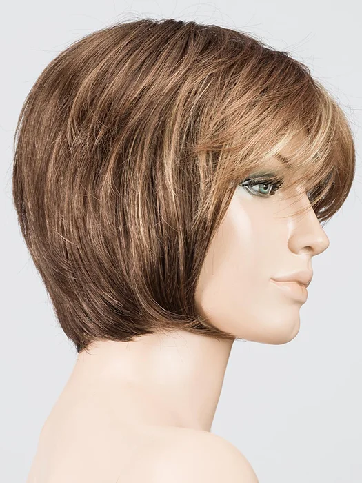 MOCCA LIGHTED | 830.27.26 | Medium Brown blended with Light Auburn & Dark Strawberry Blonde and Light Golden Blonde with Highlights Throughout and Concentrated in the Front