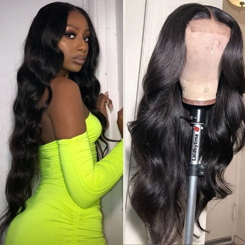 Fleeky Hair 10A Brazilian Body Wave 4x4 5x5 6x6 Lace Closure Wig Transparent Lace Wig