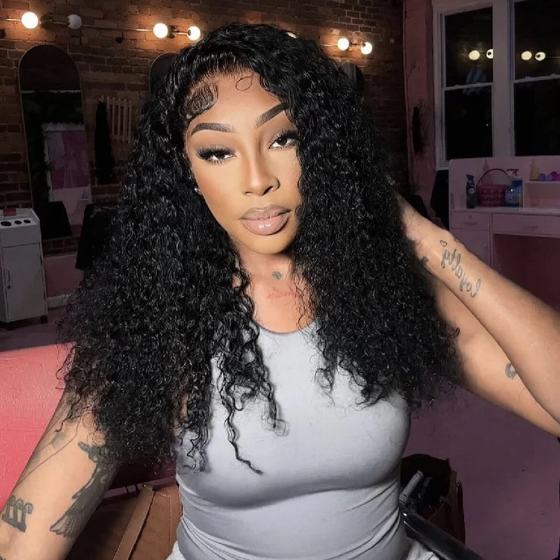 Curly wig with a silk - base cap for a comfortable and smooth feel Double Drawn Lace Wig 5x5 13x4 HD & Transparent Curly Wig Virgin Hair Natural Black Curly wig with a silk - base cap for a comfortable and smooth feel Double Drawn Lace Wig 5x5 13x4 HD & Transparent Curly Wig Virgin Hair Natural Black