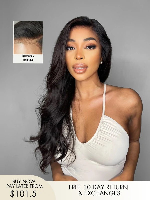 Sky Yaki Hair Side Parting Realistic Newborn Hairline