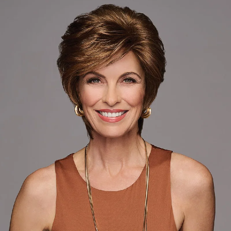 Wig with side - swept bangs for a sophisticated style FEMME & FLIRTY